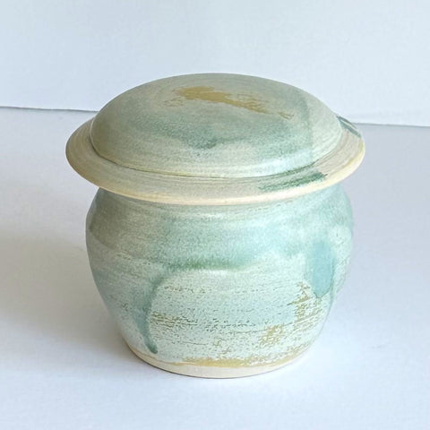 Sage Porcelain Covered Jar