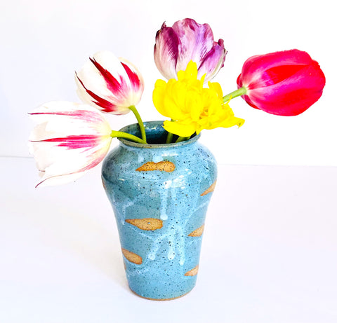 Turquoise Ginger Jar Vase