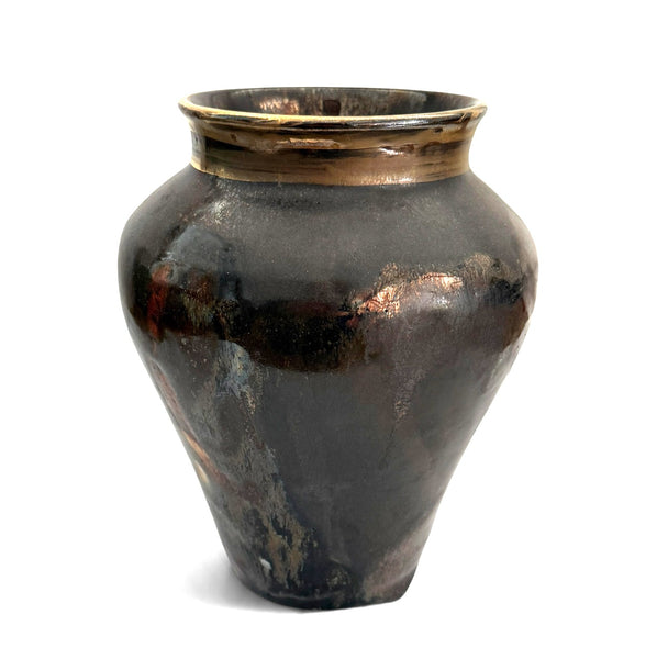 Bronze/Black Ginger Jar Vase