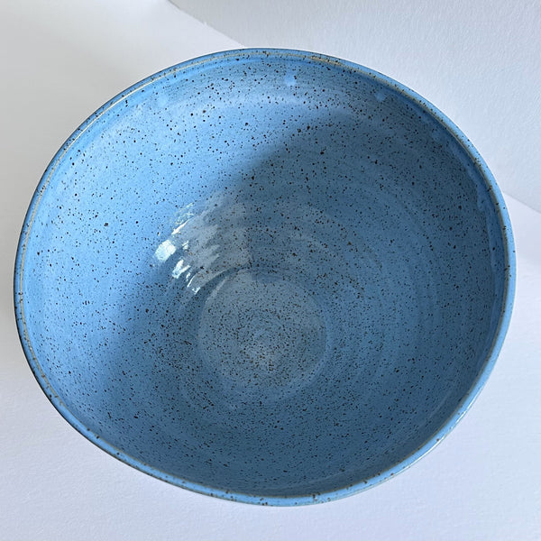 Large Bowl Turquoise Wax Resist Pattern