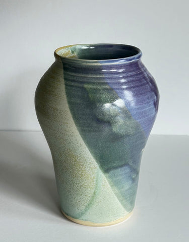 Sage Green & Purple Vase