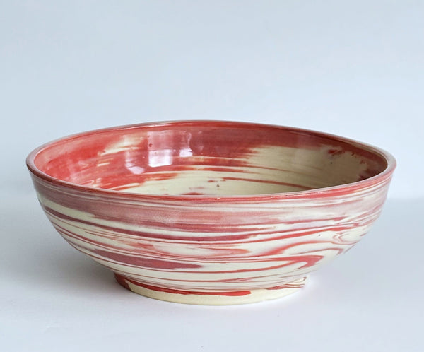 Large Strawberry Swirl Bowl