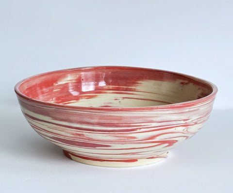 Large Strawberry Swirl Bowl
