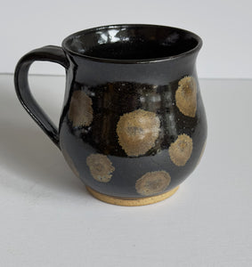 Black and Gold Spotted Mug
