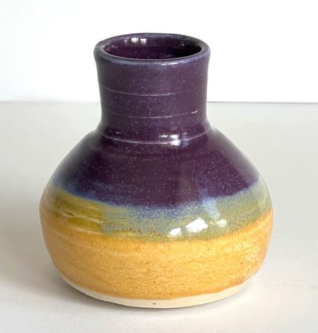 Bud Vase Purple & Gold