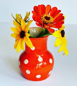 Orange Bud Vase