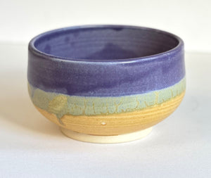 Rice Bowl Purple and Golden Yellow