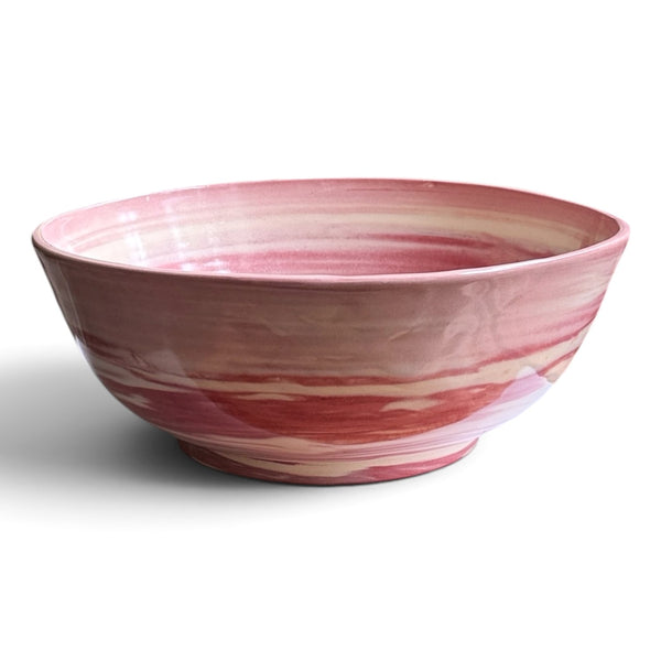 Large Nerikomi Strawberry Swirl Bowl