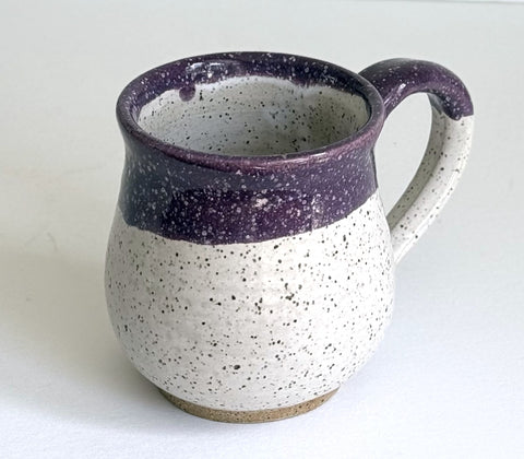 Purple & White Mug
