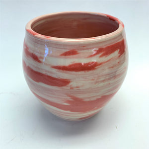 Sweet Round Strawberry Swirl Vase/Planter