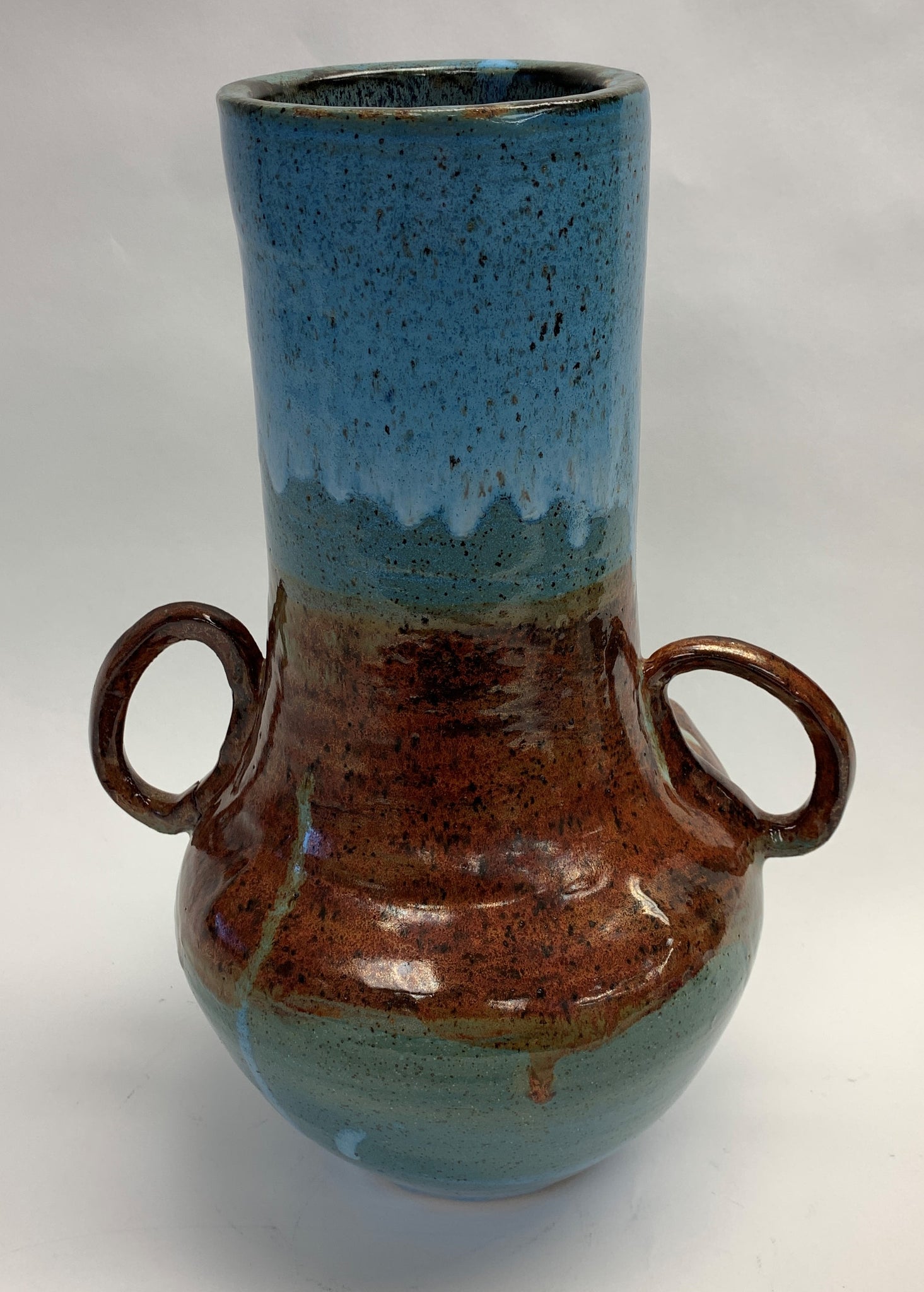 Turquoise & Ancient Red Vase